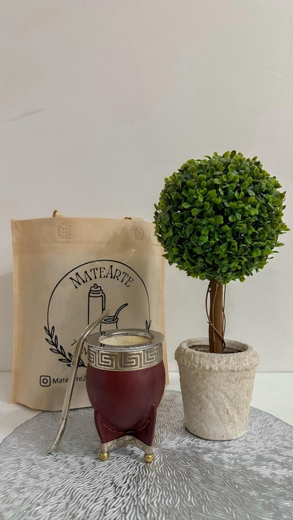 Producto - MATE IMPERIAL BASE DE ALPACA Y PELOTITAS DE BRONCE