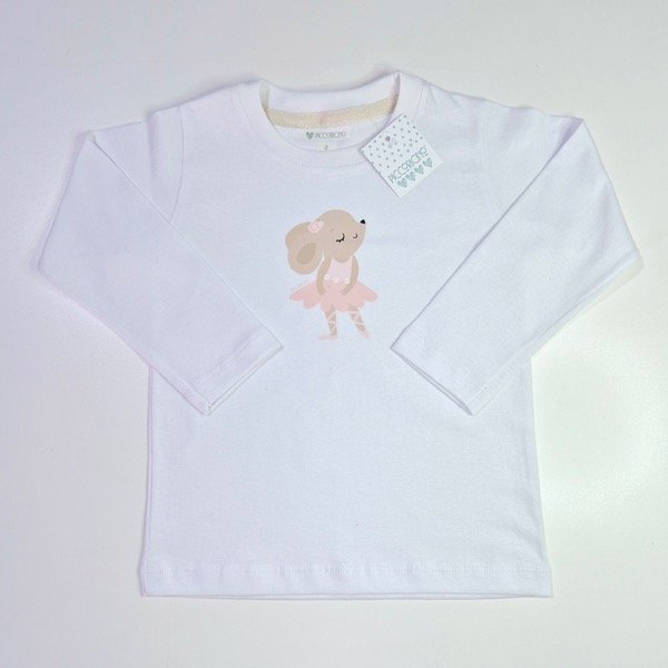 Producto - Remera jersey blanco bailarina