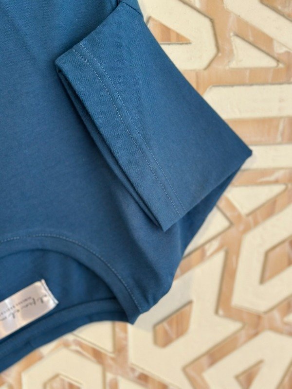 Producto - Mangas Cortas Escote Redondo Celeste Aero