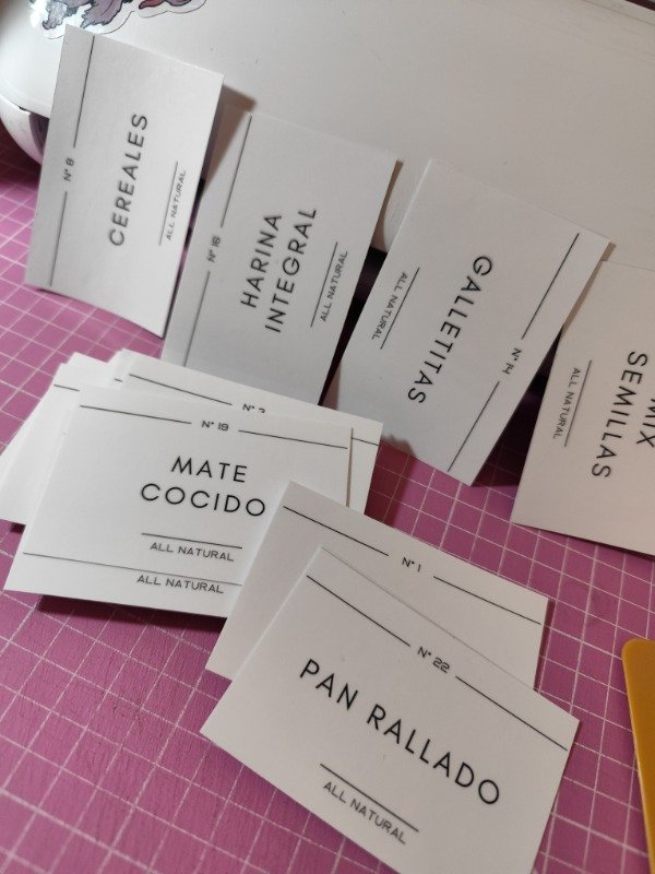 Producto - Etiquetas Laminadas para Frascos. (Plancha A4) - 4