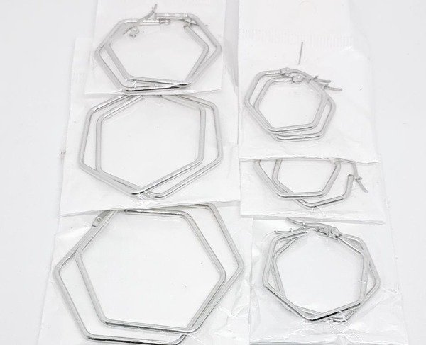 Producto - Par de aros hexagono