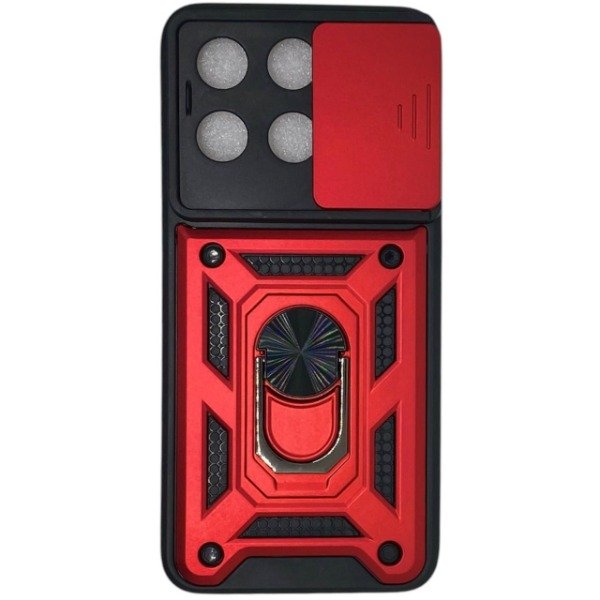 Producto - Funda Reforzada Con Tapa Camara y Anillo Para Motorola Edge 70 Fusion Rojo