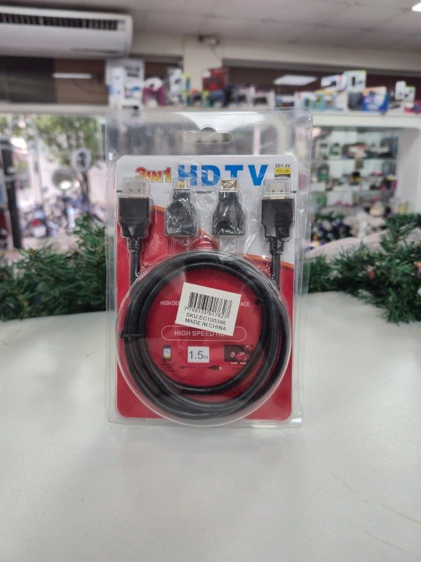 Producto - Cable HDTV 3 En 1 de 1.5 metros Aitech EC100396