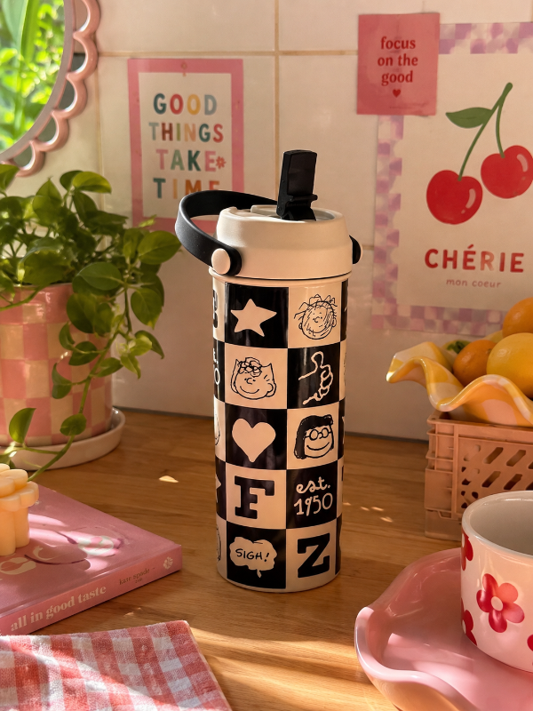 Producto - Vaso hermético botella pico rebatible Snoopy