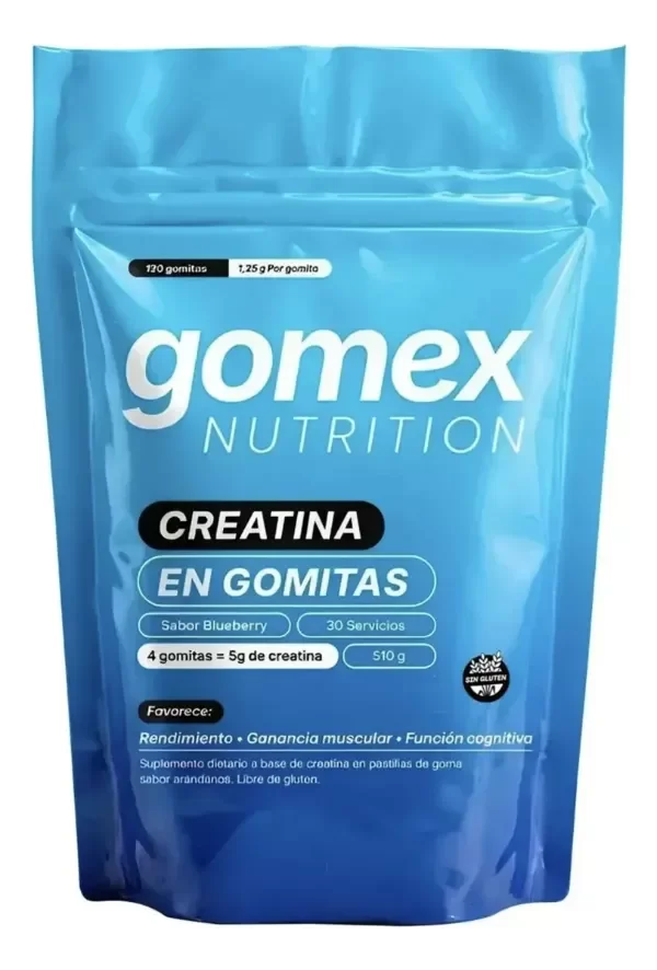 Producto - Gomitas Creatina 5g Monohidratada Blueberry - GOMEX