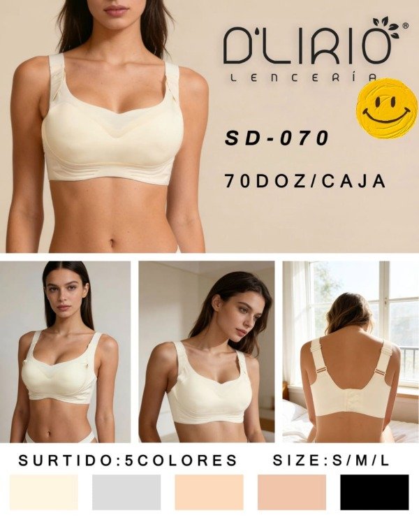 Producto - TOP SEGUNDA PIEL LEVANTA BUSTO D'LIRIO 070(x6)