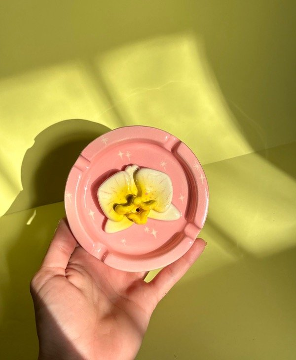 Producto - Cenicero Portasahumerio Orquidea