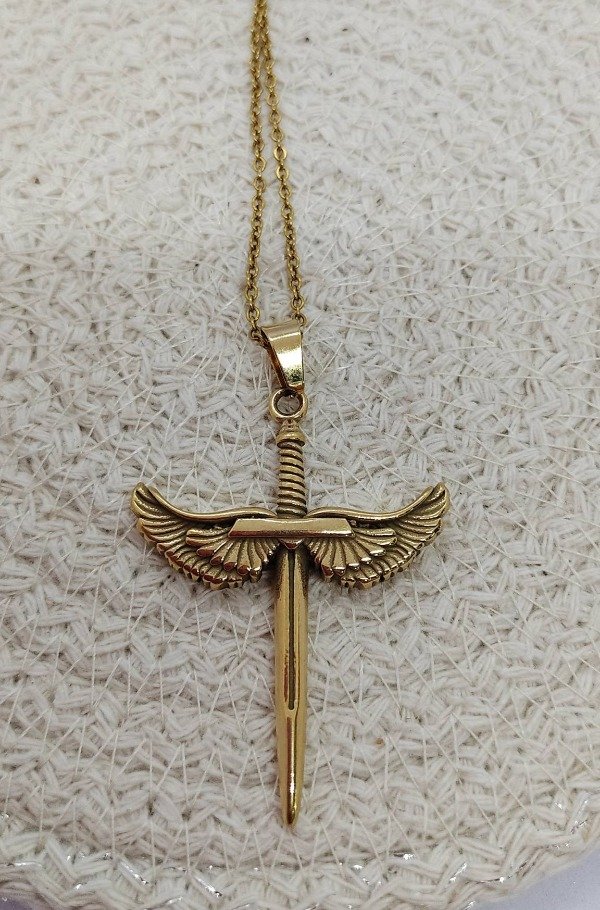 Producto - La Espada Alada del Arcángel Miguel dorada