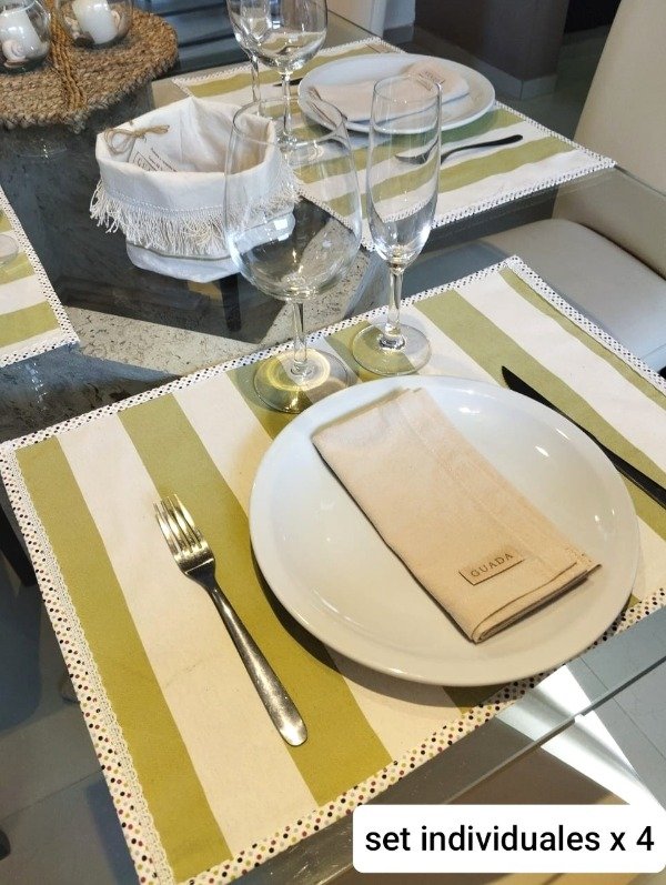 Producto - INDIVIDUALES X 4 BAYAHIBE -VARIOS COLORES