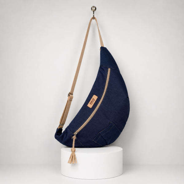 Producto - Bandolera de jean forrada