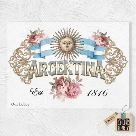 Producto - Lámina DTF TEXTIL Colección Orgullo Argentino OH - 335