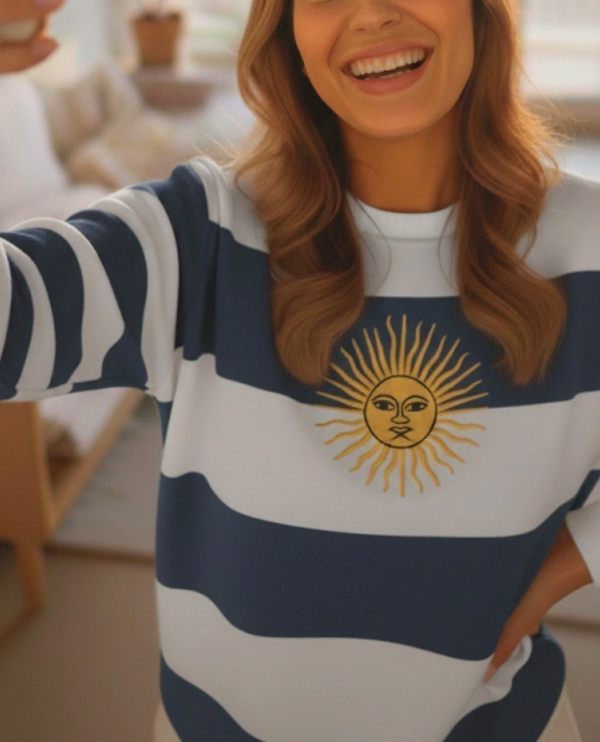 Producto - Buzo Argentina sol de mayo azul