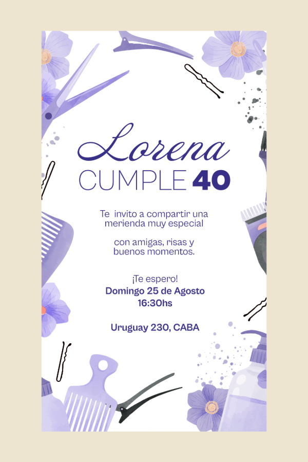 Producto - invitación digital [belleza]