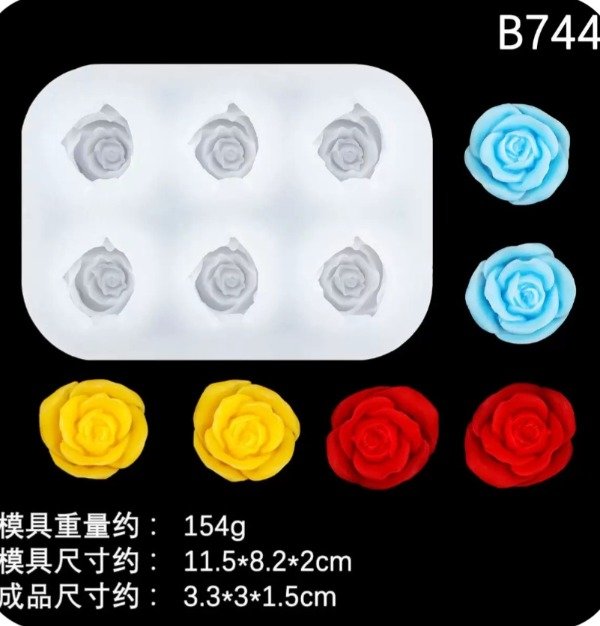 Producto - Molde de 6 rosas