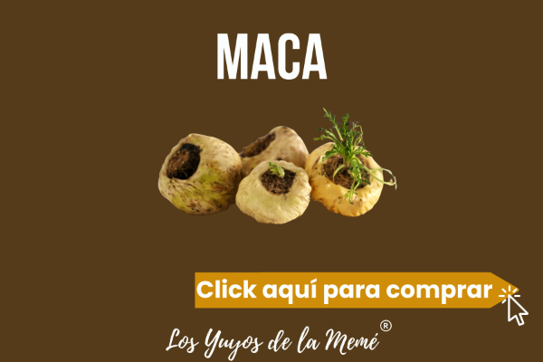 Producto - Raíz de maca, en capsulas, gotitas sublinguales y doypack. Los Yuyos de la Memé