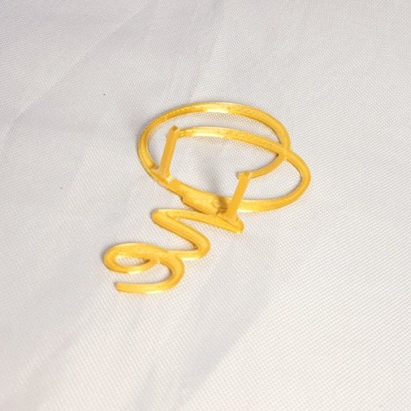 Producto - Topper frontal ONE color dorado - 1