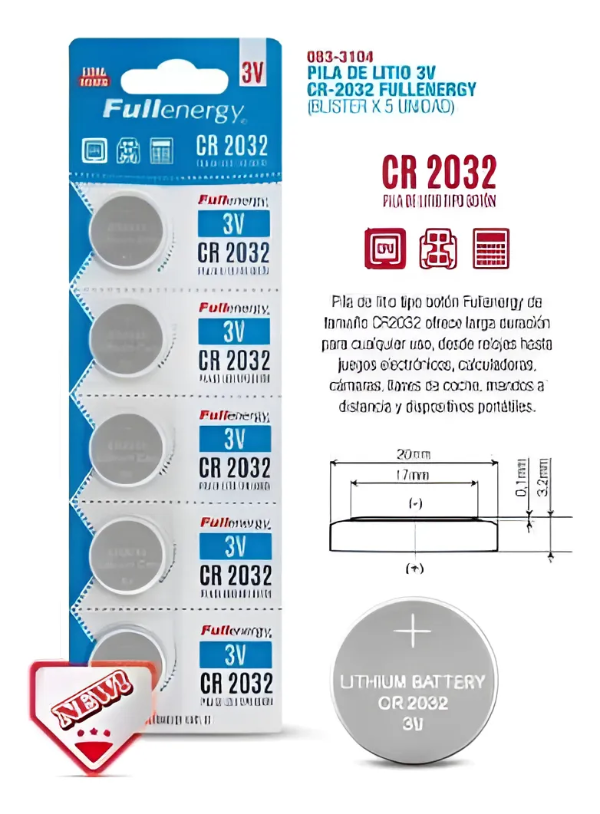 Producto - Pila Cr2032 Fullenergy Litio Tipo Botón