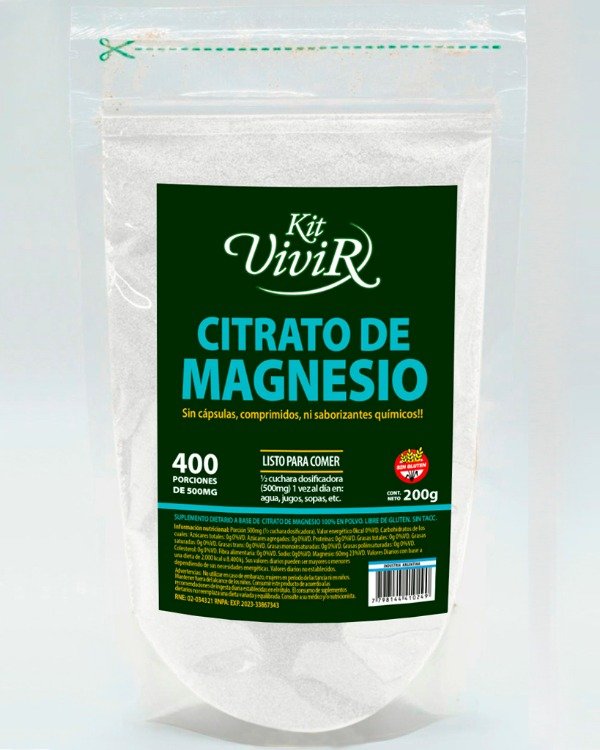 Producto - KIT VIVIR - CITRATO DE MAGNESIO x 400 PORCIONES