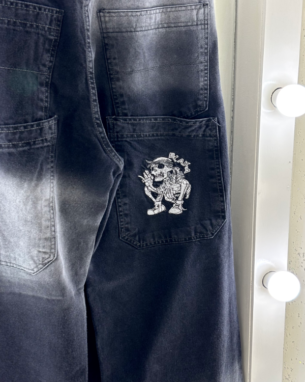 Producto - Jean Baggy Combinado Negro