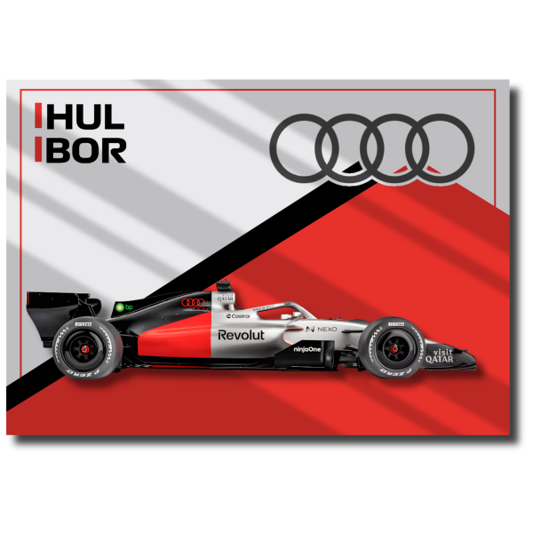 Producto - Póster Cartel de Chapa Audi F1 2026