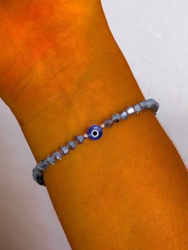 Producto - Pulsera cristal ojo turco celeste