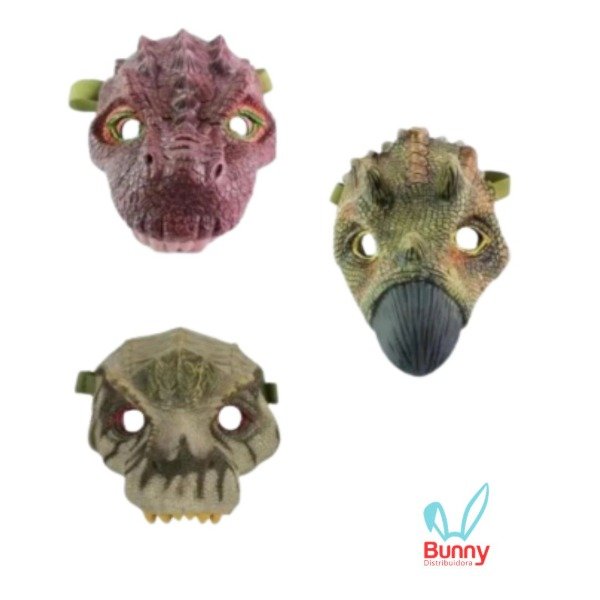 Producto - MÁSCARAS DE DINOSAURIO SURTIDAS X 12UN