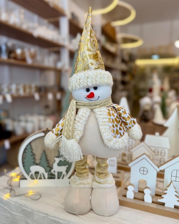 Producto - MUÑECO DE NAVIDAD DORADO