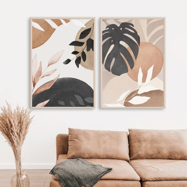 Producto - SET DE 2 CUADROS MONSTERA TERRA 50 x 70 cada cuadro