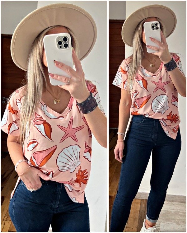 Producto - EXCLUSIVO ONLINE - Remera Vicky CORAL BAY