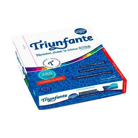 Producto - REPUESTO CARTA CUADRICULADO 288H TRIUNFANTE