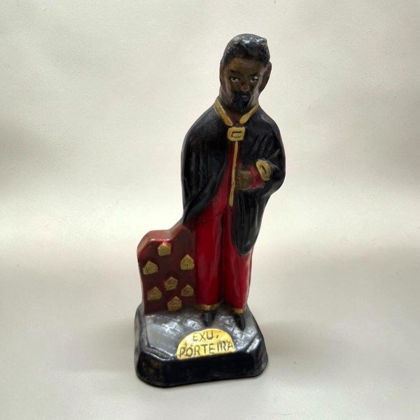 Producto - IMAGEN RELIGIOSA DE YESO - EXU PORTEIRA  - DE 22CM - 1345