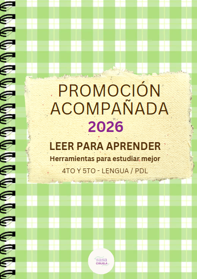 Producto - PROMOCIÓN ACOMPAÑADA 2026 - PDL/LENGUA - 4TO Y 5TO - ESTRATEGIAS DE ESTUDIO - 0