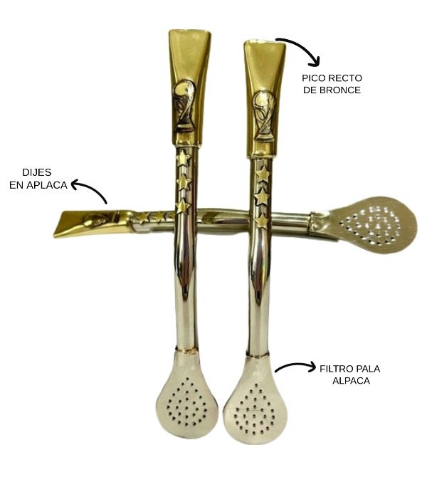 Producto - Bombillón AFA bronce y alpaca