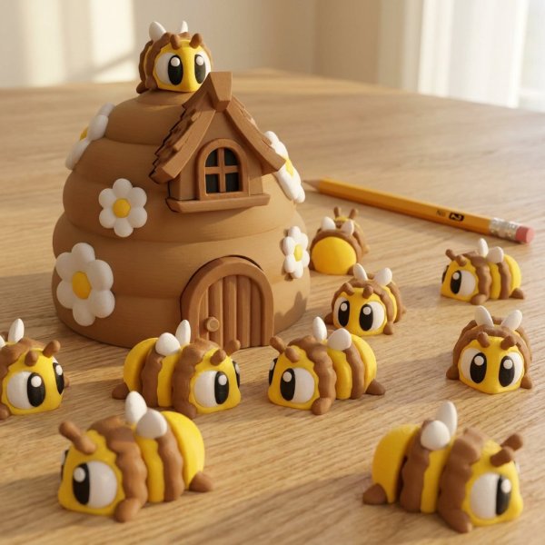 Producto - Abeja con Colmena - 2