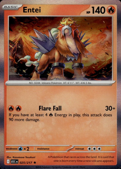 Producto - Entei (025/217) HOLO [Mega Evolution: Ascended Heroes]