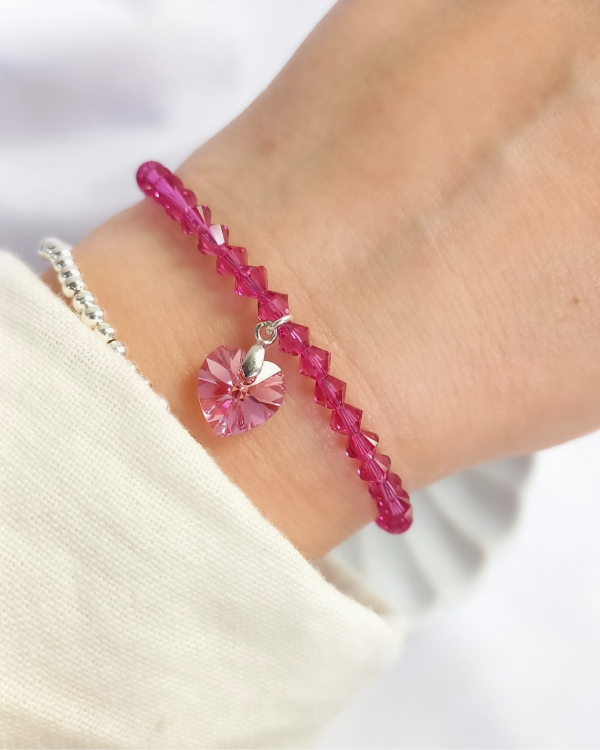 Producto - Pulsera Cristal Sw Roma fucsia