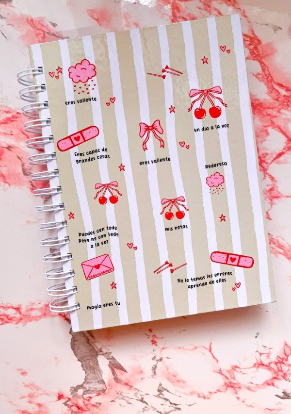 Producto - CUADERNO ESTILO BULLET JOURNAL CHERRY VERDE
