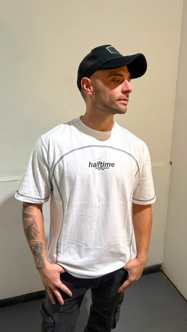 Producto - Remera mangas cortas Halftime blanca