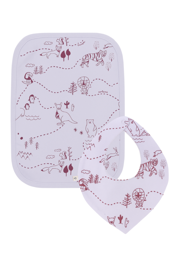 Producto - Set babero y batita fleur EN