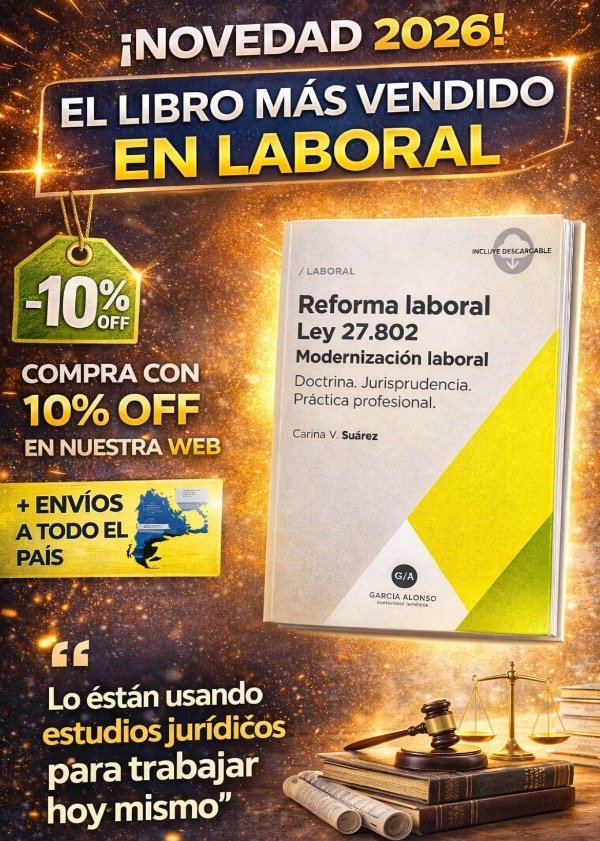 Producto - Reforma laboral ley 27802  Modernización laboral comentada