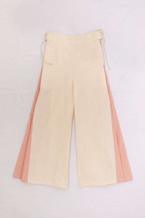 Producto - Pantalón Azahar - natural y rosa
