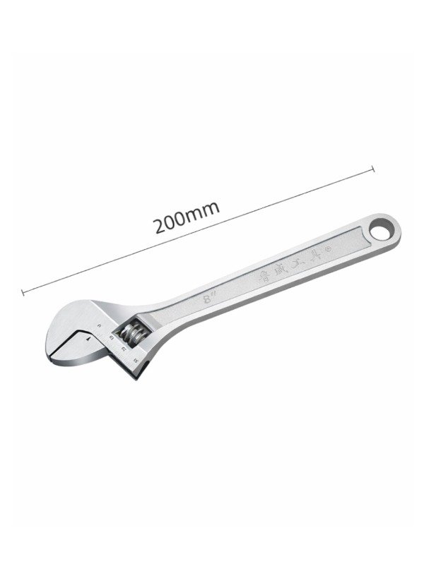 Producto - Llave Francesa Ajustable 8" (200 mm) Acero Reforzado