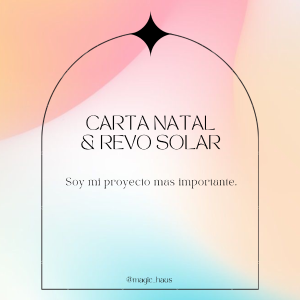 Producto - Carta Natal y Revolucion Solar
