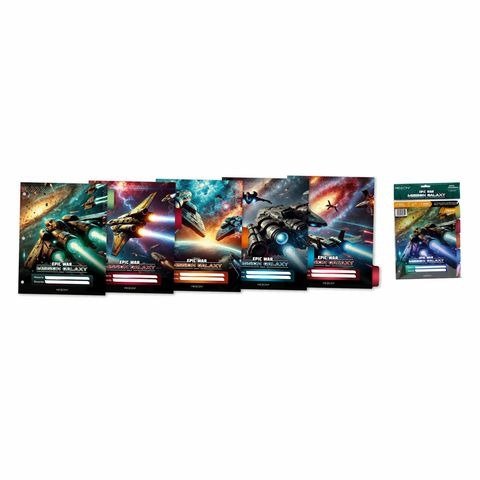 Producto - SEPARADOR DE MATERIAS CARTA CON SOLAPA EPIC WAR BOLSA X5 UNIDADES REXON