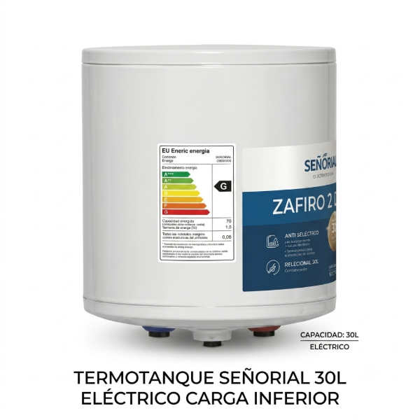 Producto - TERMOTANQUE SEÑORIAL 30L ELECTRICO CARGA INFERIOR LZ-30