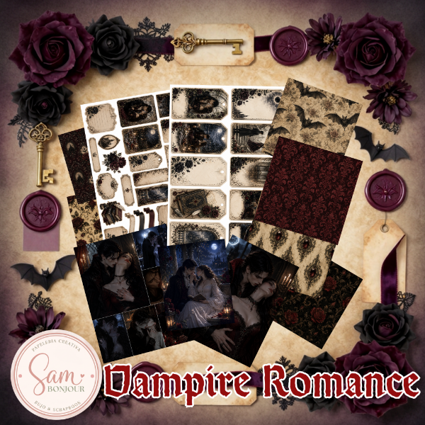 Producto - Kit de papeles: Vampire Romance - 0