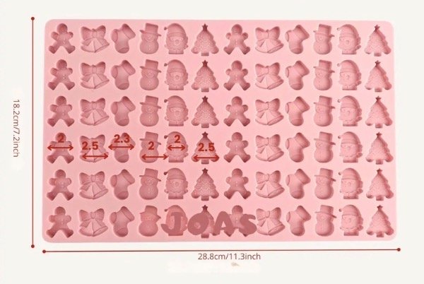 Producto - MOLDE SILICONA X72 MINI FIGURAS NAVIDEÑAS - 1