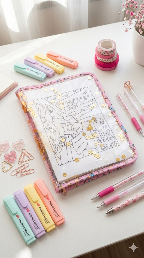 Producto - ORGANIZADOR A4 GLITTER