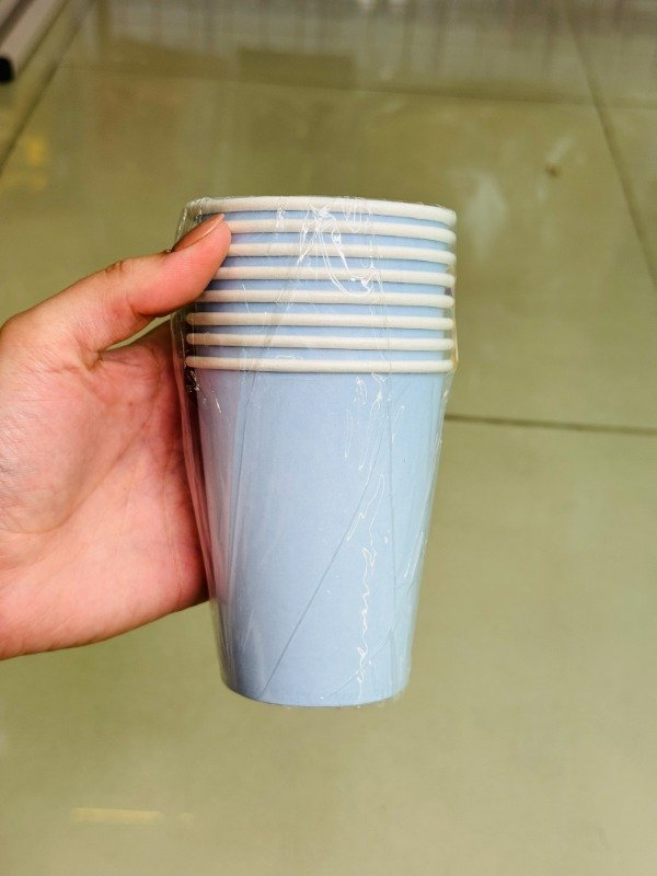 Producto - Vaso polipapel celeste pastel x8u