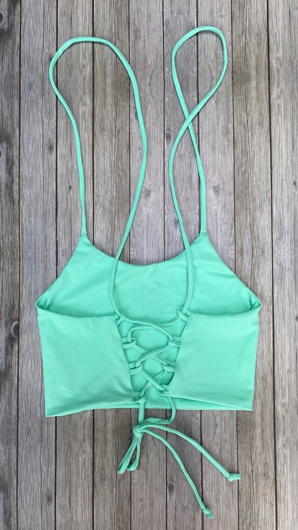 Top regulable verde agua